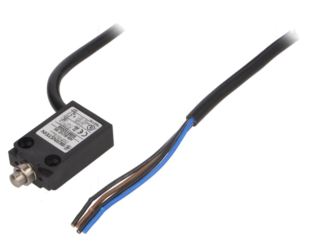 Eindschakelaar; NO + NC; 10A; max.240VAC; kabel 1 m; IP67 Eindschakelaar; NO + NC; 10A; max.240VAC; kabel 1 m; IP67